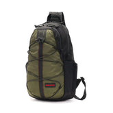Briefing BRA251L34 Men's One Shoulder Bag, Sling, Black x Olive, One Size