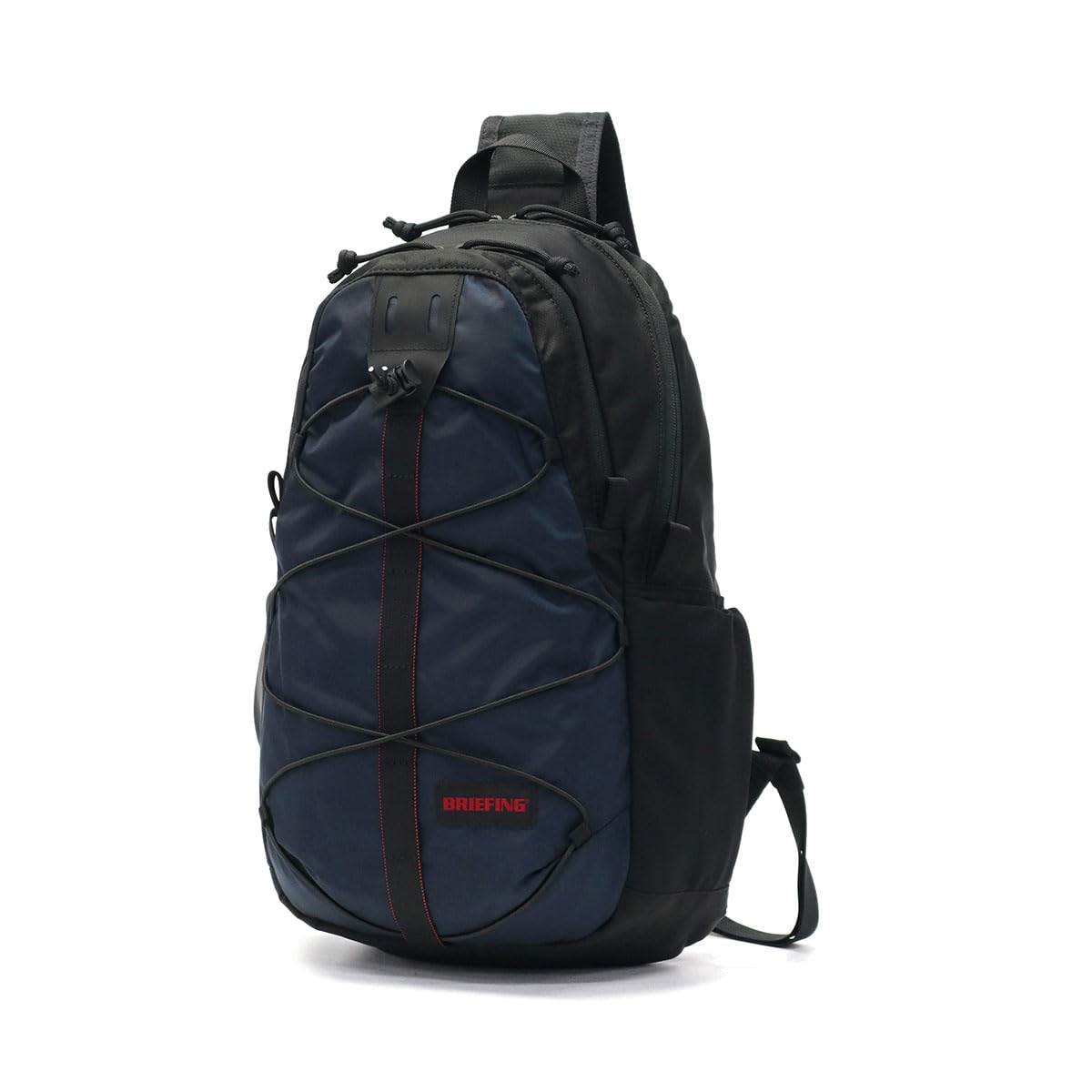 Briefing BRA251L34 Men's One Shoulder Bag, Sling, Black x Navy, One Size