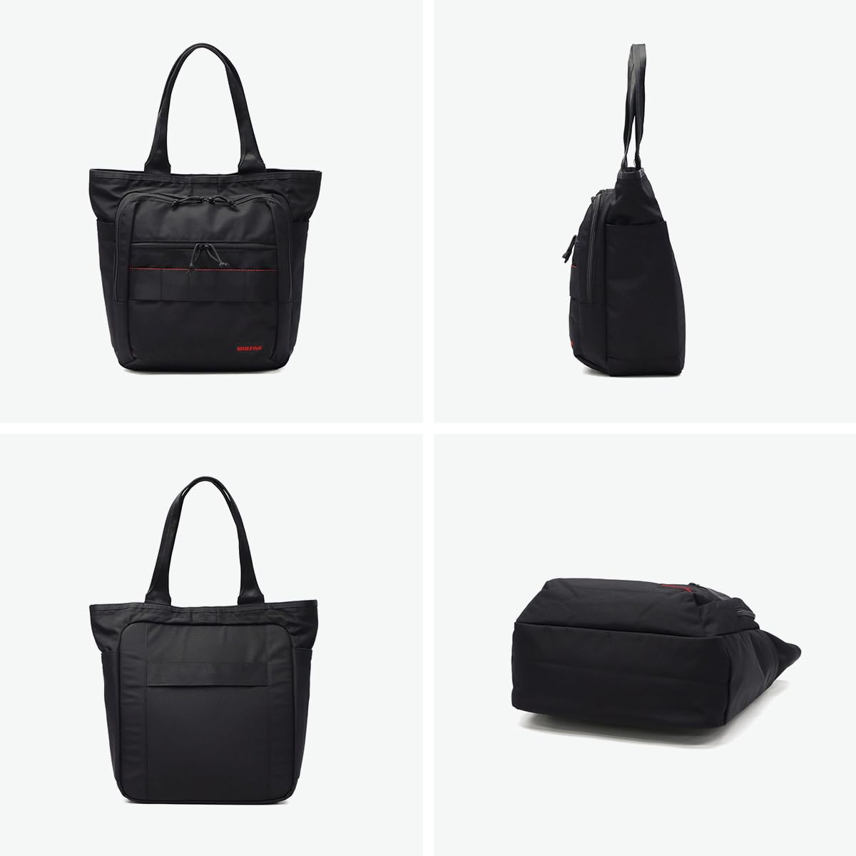 Briefing Tote, Black, One Size