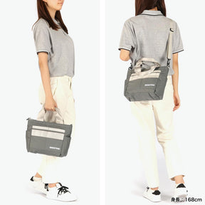 Briefing BRIEFING Round Prop ECO TWILL Cart Tote Bag, Black, Ｆ