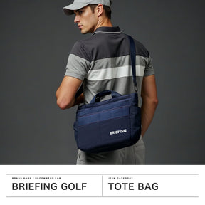 Briefing BRIEFING Round Prop ECO TWILL Cart Tote Bag, Black, Ｆ