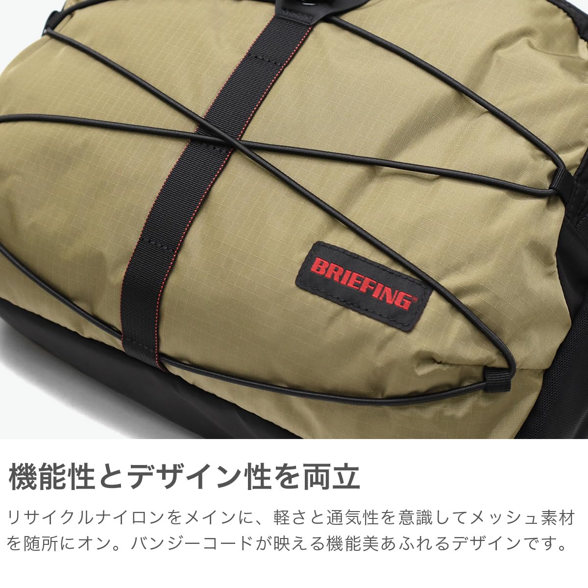 Briefing Men's Waist Bag, Shoulder Bag, 2-Way Waist Bag, Black x Navy, One Size