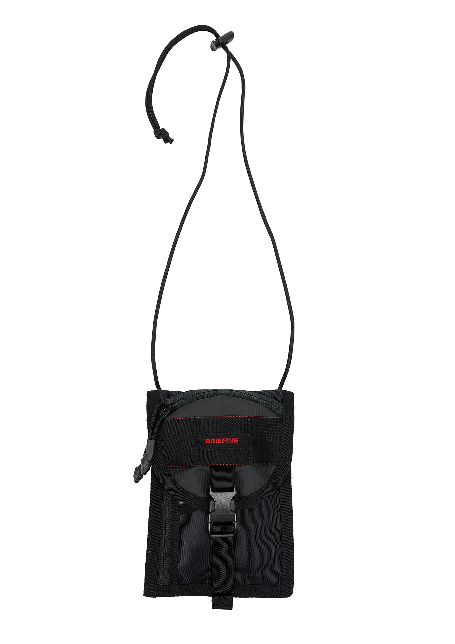 Briefing Shoulder Bag, Wallet Function, Smartphone Passport Storage, Mini Shoulder Bag, Black