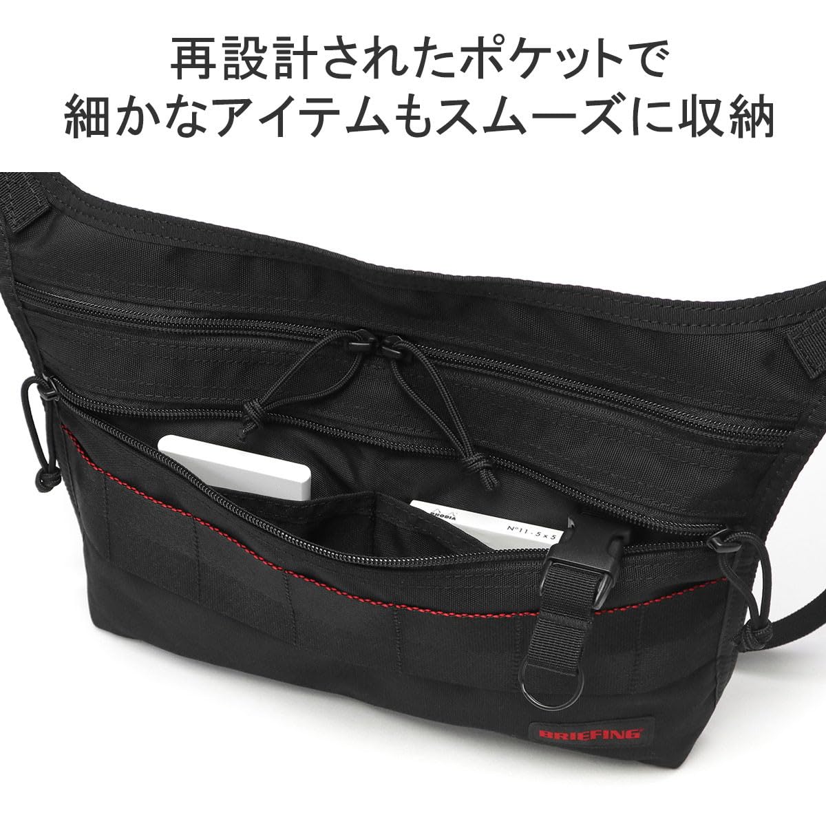 Briefing SHOULDER BAG MULTI SACOCHE MW GEN II, Black, One Size