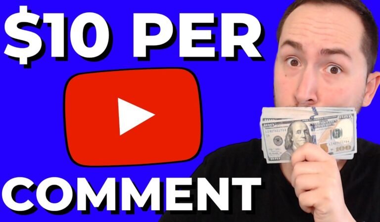 댓글을 달지 않고 YouTube 댓글에 대해 $ 10를 만드십시오 (온라인으로 돈을 버십시오)